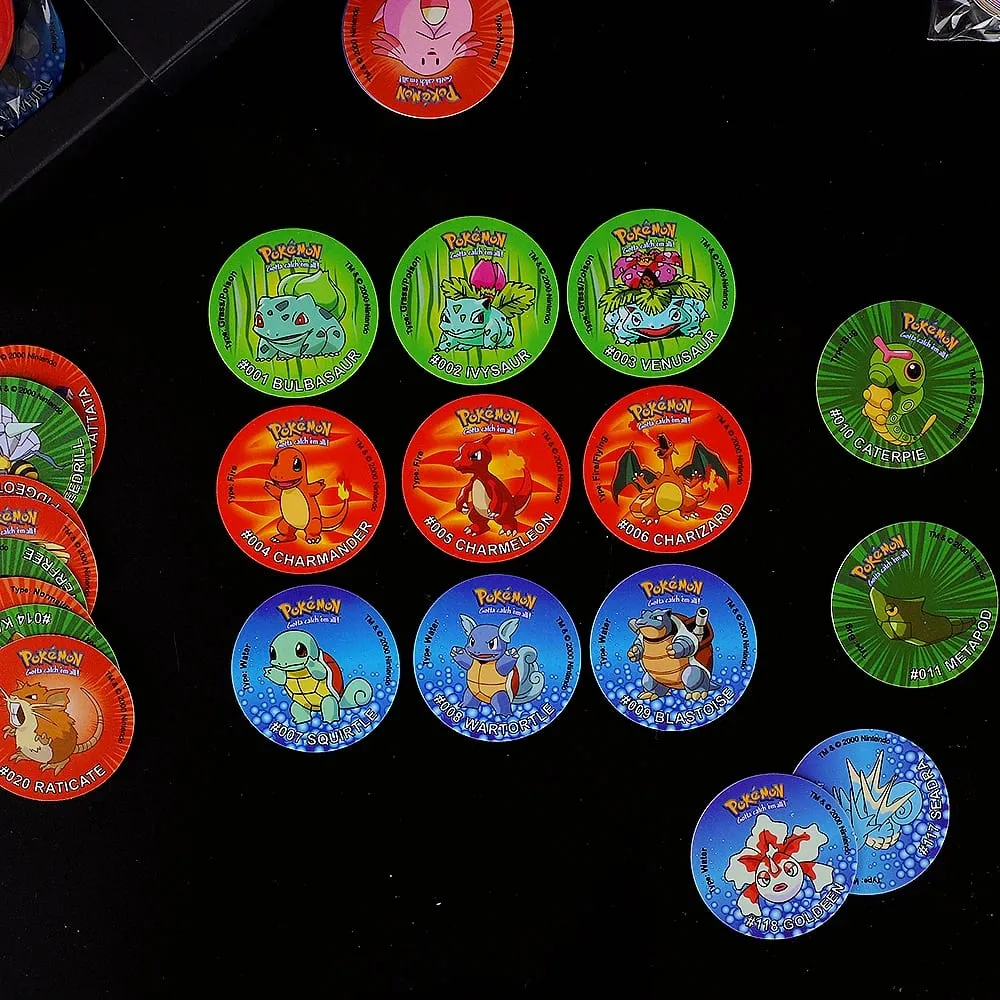 1η/2η/3η έκδοση Ash Ketchum Starter Tap Collection Card For Poke mon Tazos Album Trainer Round Pogs Cheetos Chipitaps