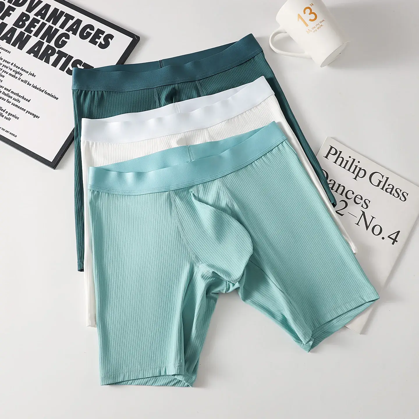 Erkek İç Giyim Boxer Şort Hombre Yumuşak Naylon Panites Adam Nefes U Dışbükey Kese Genişletilmiş Külot Erkek Sandıklar Cueca L-XXL