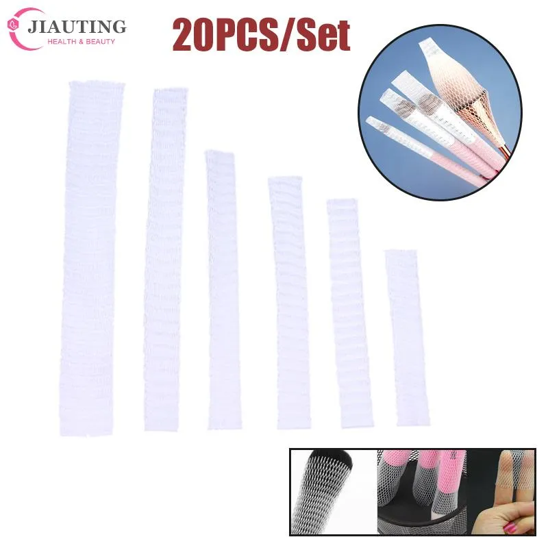 20 Chiếc Lưới Linh Hoạt Lưới Bảo Vệ Bao Vỏ Làm Đẹp Trắng Đựng Mỹ Phẩm Cọ Trang Điểm Cận Vệ Tiện Lợi Brochas Maquillaje Dụng Cụ