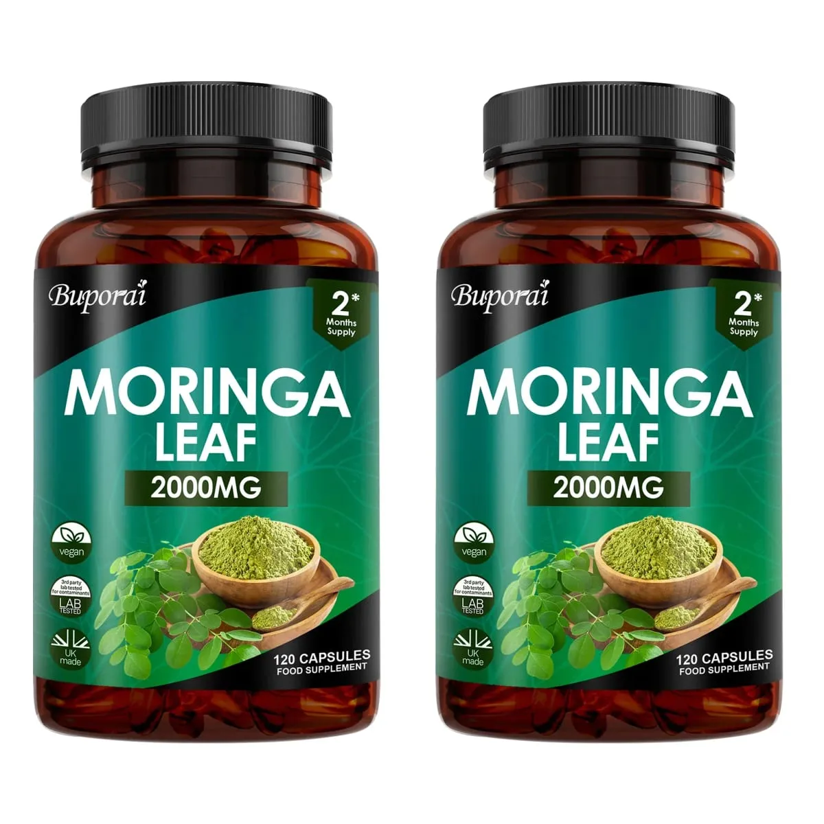Moringa Leaf Capsules - Supports Digestive and Intestinal Health Antioxidants Nourishes Skin Improves Energy Levels — image 8