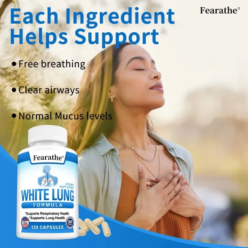 White Lung Capsules - Lung Cleanse & Detox Support Lung Health. Supports Respiratory Health — image 3