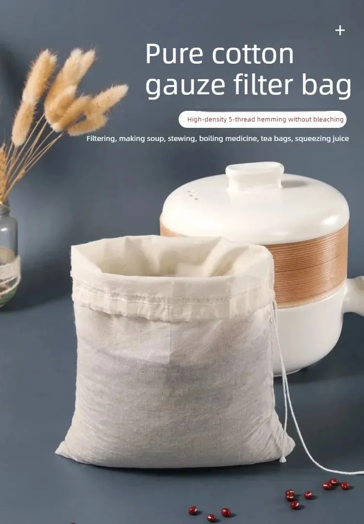Cotton Gauze Mga Item sa Kusina Tofu Cheese Filter Cloth Butter Milk Coffee Filter Tools Gadgets Dining Bar Home Garden