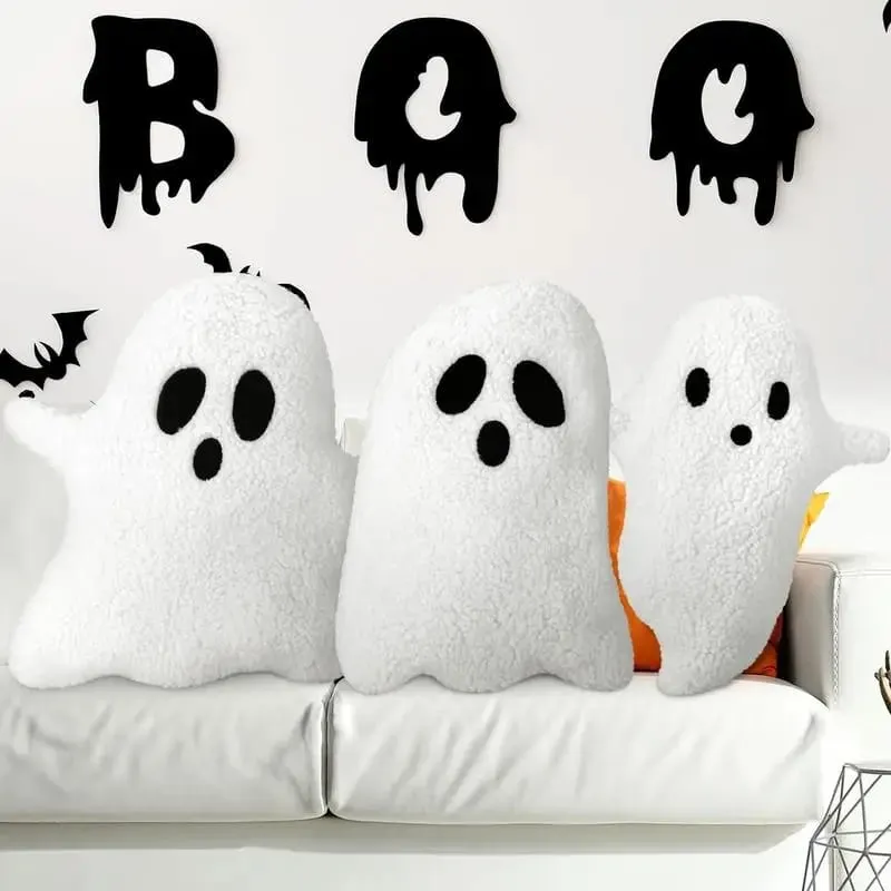 Szellem kitömött állat Halloween szellem baba játék kitömött plüss puha rajzfilm kitömött állatok Szellem Vicces otthoni dekoratív plüssjáték