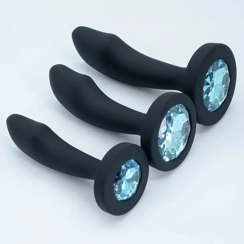 Silicone Anal Plug for Woman 3 Sizes Butt Plug Crystal Base Analplug Sex Toys For Woman Men Anal Toys Anal Dildo Adult Toys — image 6