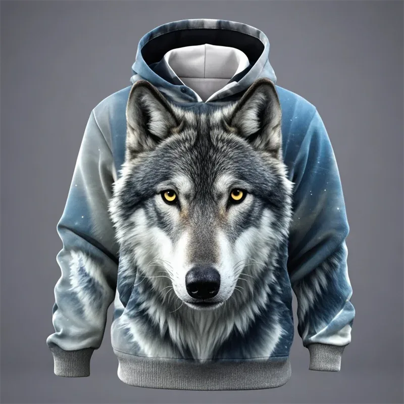 3D Aslan Grafik Baskılı erkek Hoodie Moda Sokak Kapşonlu Kazak Yaz Sonbahar Büyük Boy Eşofman Kazak Rahat Kapüşonlular — image 16