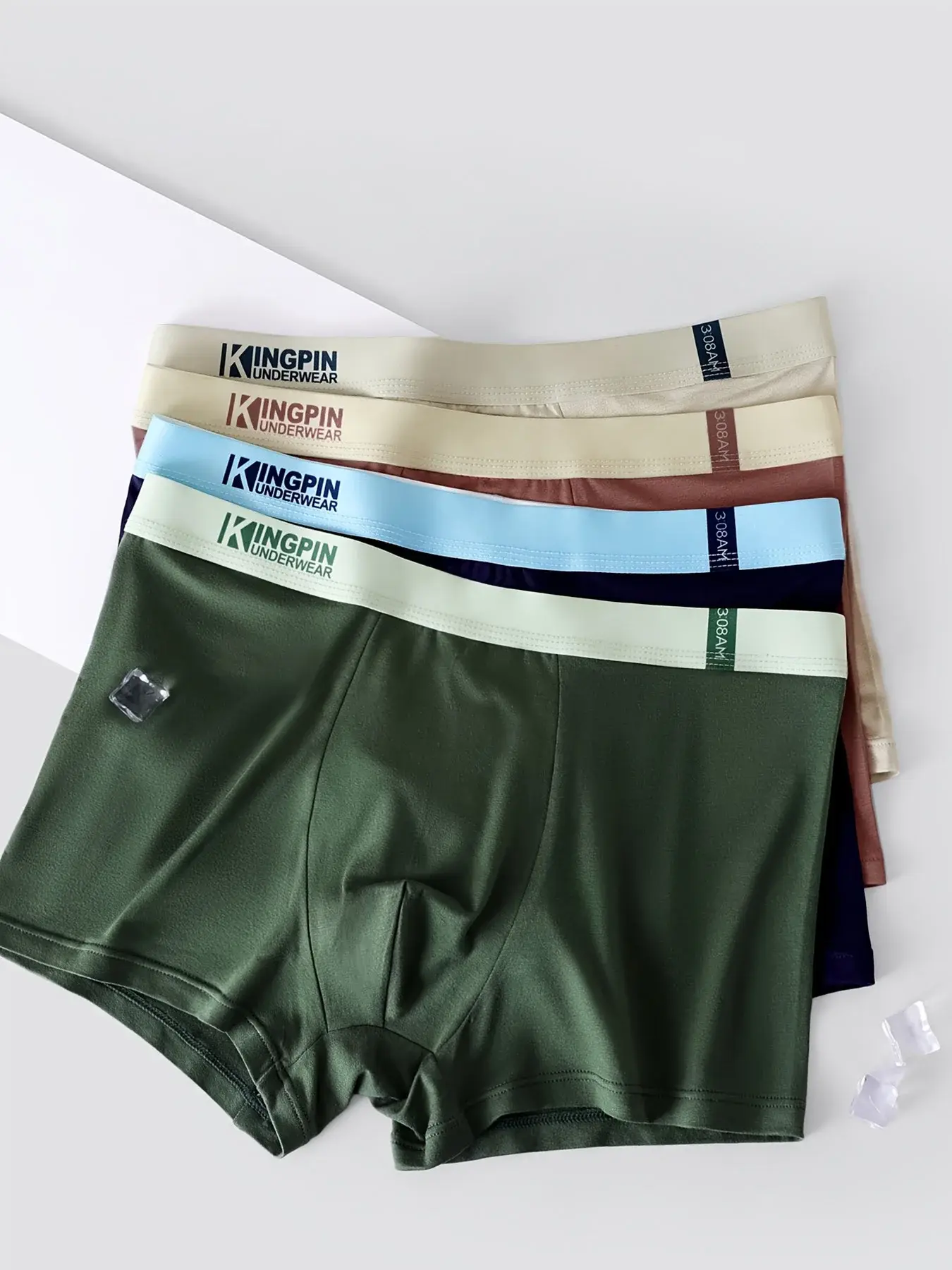 4Pcs/Set Boxers Man's Bamboo Fiber Panties Casual Fashion Underpants Breathable Men's Boxer Shorts Sports Homme Underwear S-XXL — image 2