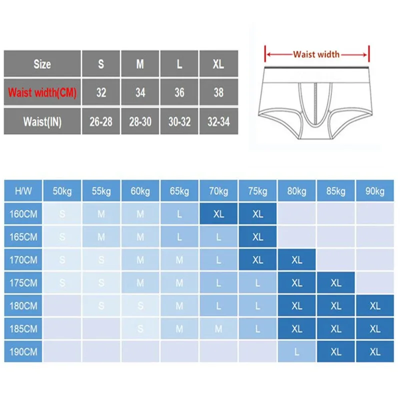 Fashion Men's Underwear Breathable Ice Silk Underpants Soft and Comfortable Briefs