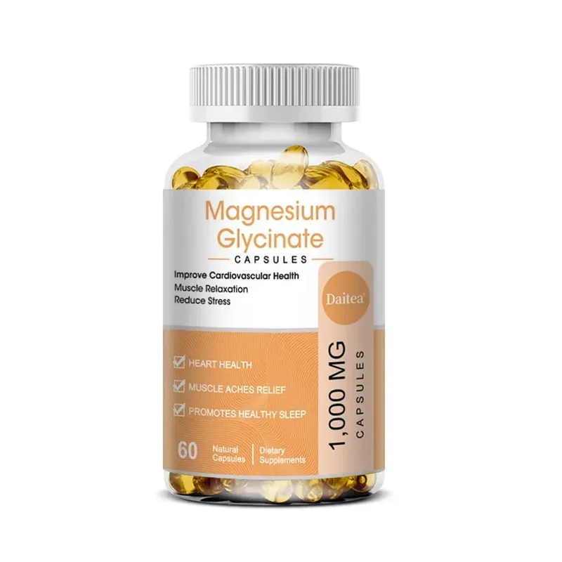 Magnesium Glycinate Capsules - Helps with Stress Muscle Sleep Joints Bones Immune and Cardiovascular Health — image 9