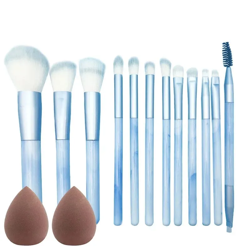 10/14 Stuks Make-Up Kwasten Set Oogschaduw Foundation Vrouwen Cosmetische Losse Poeder Blush Super Zachte Blending Make Up Borstel beauty Tool