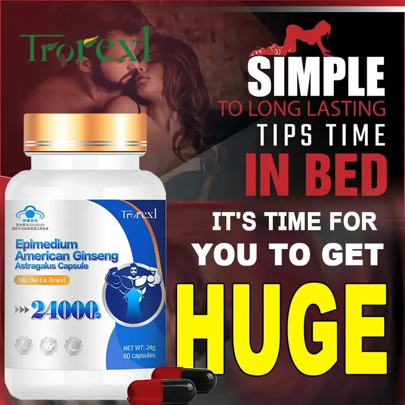 Energy Boost with Epimedium Extract & Ginseng - Promotes Strength & Confidence -Men's Daily Herbal Enhanging Supplement — image 2