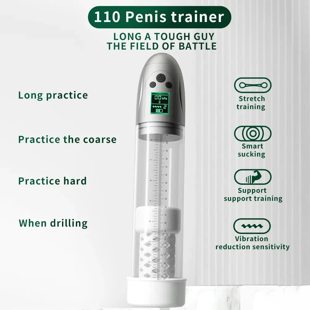 Automatic Penis Pump Enhanced Erections Rechargeable Vacuum Dick Cock Enlarger Penis Size Men Sex Toys and Vagina Masturbator