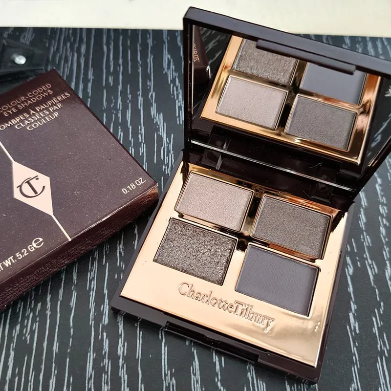 Μακιγιάζ μάρκας Charlotte Tilbury 4 χρωμάτων Δίσκος σκιάς ματιών 5,2 g Μαξιλάρι Talk Nature Easy To Color Foundation Καλλυντικά για σκιές ματιών