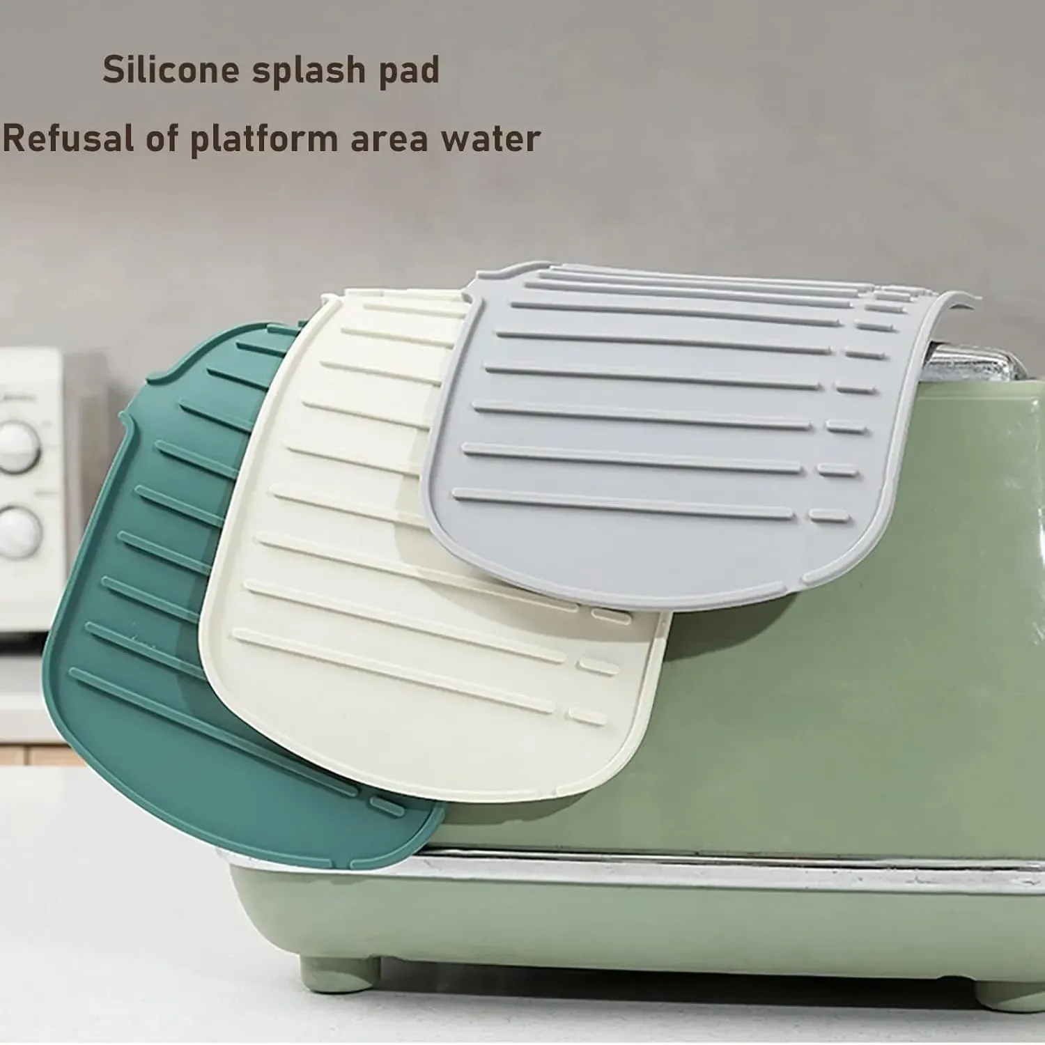 Βρύση κουζίνας Splash Pad σιλικόνης νεροχύτης Baucet Splash Guard Mat σφουγγάρι πάγκου αποστράγγισης Πάγκος προστασίας για συσκευές μπάνιου κουζίνας