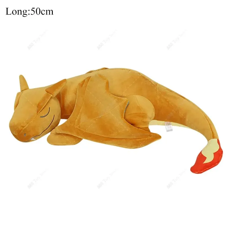 Hot Sale Pokemon Mega Charizard X Sleeping Plush Pillow Series Cute Garchomp Mew Umbreon Cubone Sofa Cushion Stuffed Peluche Toy
