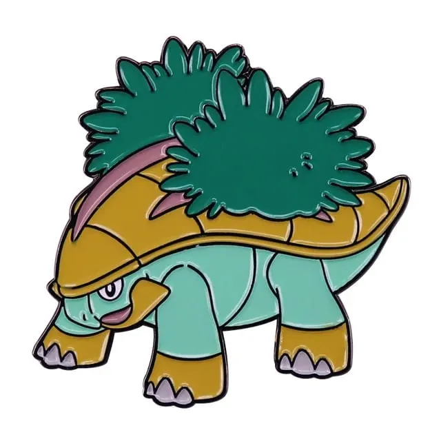 Anime Pokemon Charmander Men Chân Thu Thập Kawaii Khủng Long Kim Loại Hoạt Hình Thổ Cẩm Ba Lô Mũ Túi Cổ Ve Áo Huy Hiệu