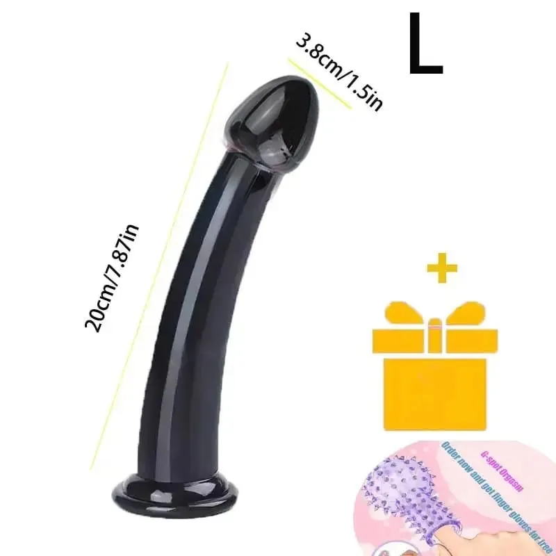 Transparent Realistic Dildo Strong Suction Cup No Vibrator Women Masturbator Anal Realistic Dick Sex Toys For Women Sex Shop 18