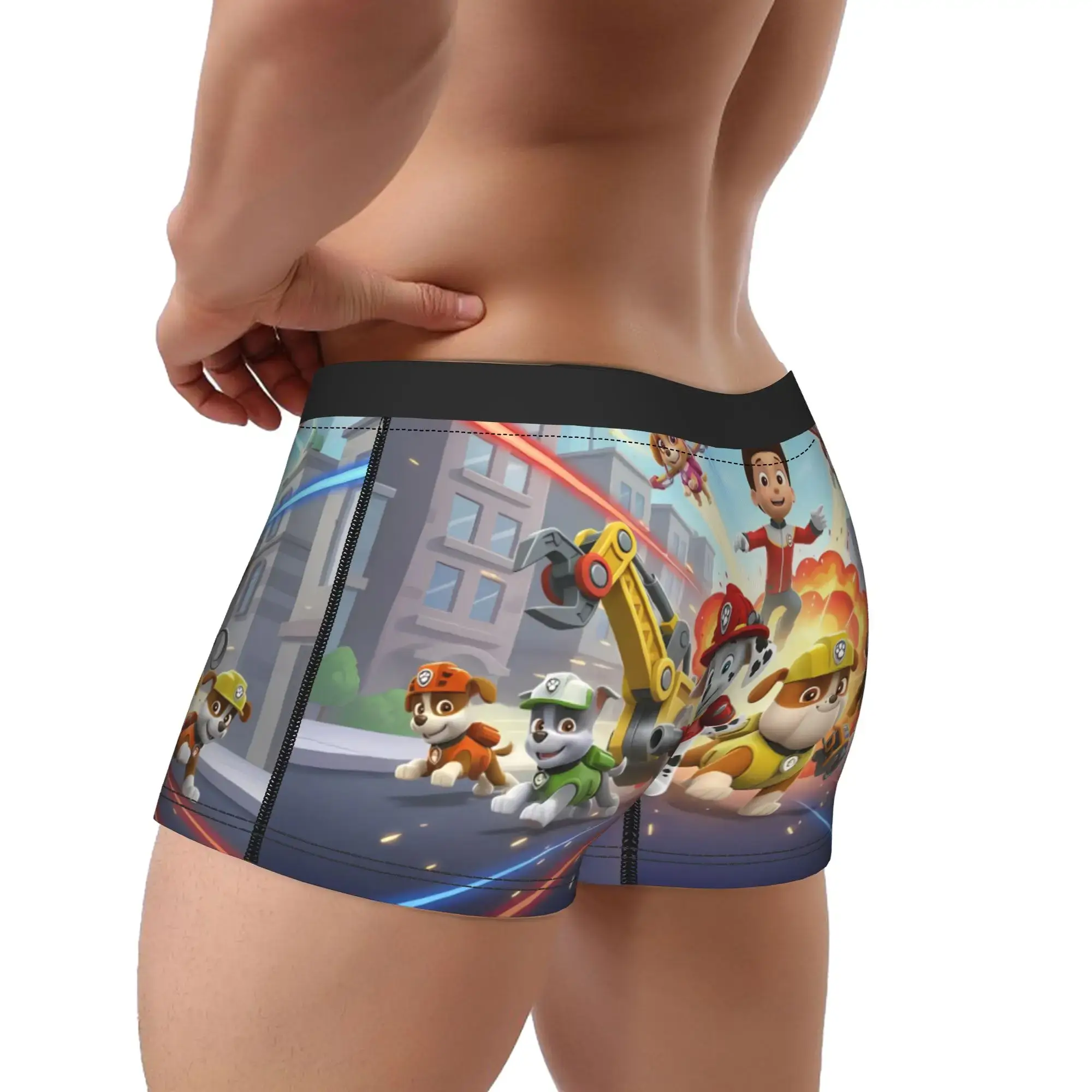 Paw Dogs Patrols Trunk Pouch Underwear High Quality Design Boxer Brief Breathable Men Underpants Big Size 2XL — image 3