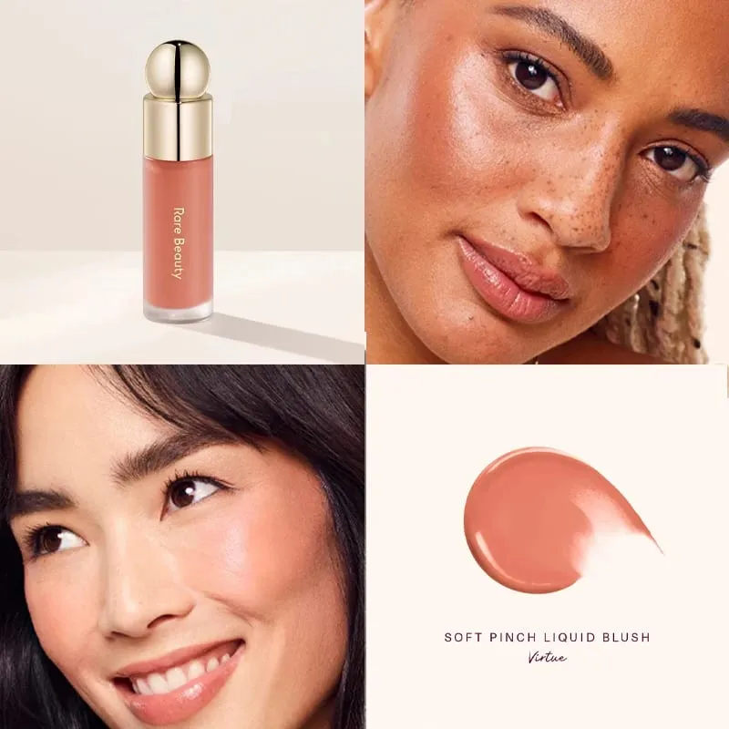 Rare Beauty Liquid Blush Μεταξένιο και Γλιστρά στην Ομαλή Φύση Μεγάλης διάρκειας Πλούτο Happy Hope Delight Stained Lipstick Gloss Μακιγιάζ