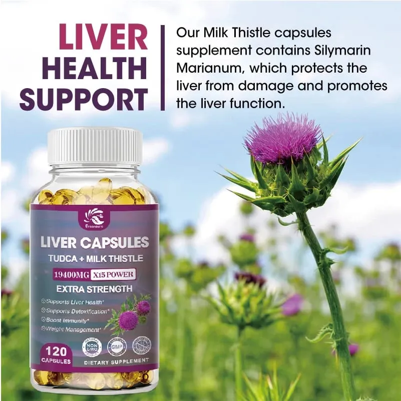 Greensure Organic Milk Thistle Extract Κάψουλα | Πικραλίδα | Εκχύλισμα αγκινάρας | Ρίζα τεύτλων | - 60/120 Κάψουλες — image 5