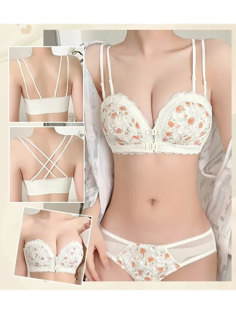 Japanese Small Bust Push-Up Bra Strapless Non-Slip Enhancer Invisible Wrap Bralette 2026 New Design Comfort Lingerie MOYISU