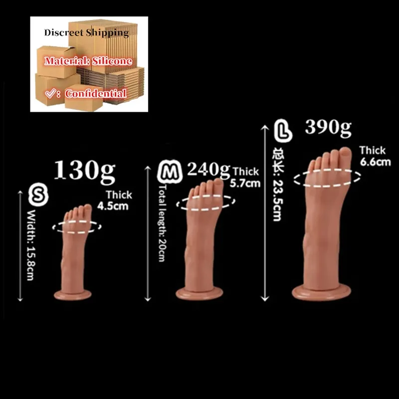 Huge Feet Style Anal Plug Big Silicone Ass ButtPlug Deep Masturbator Dildo Dilator Stimulator Anal Dildo Adult Sex Toy For Women