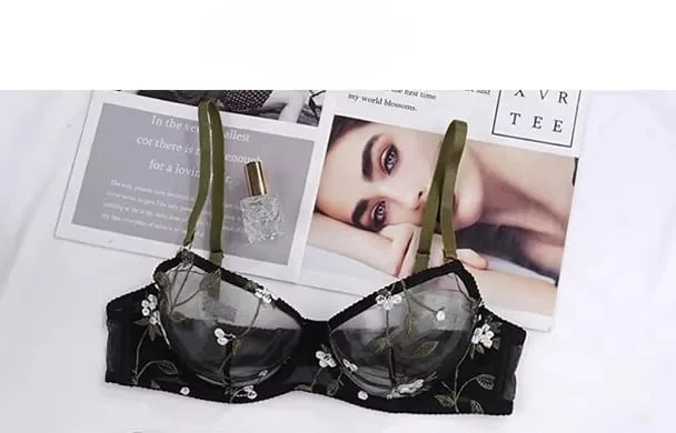 Europese stijl Kant Doorschijnend borduurwerk Beugelbeha Minimizer Grote buste Anti-verslapping Ondersteuning Comfort Zachte lingerie S-XL