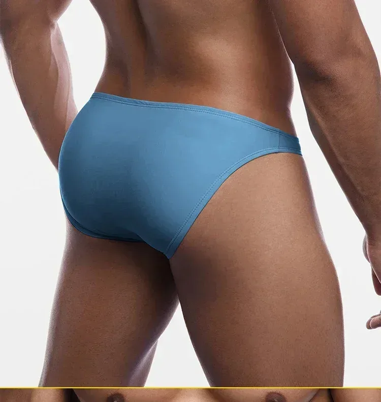 Men Modal Low‑Rise Briefs Sexy Solid Color Simple Triangle Underwear Sports Breathable Comfortable Male Panties