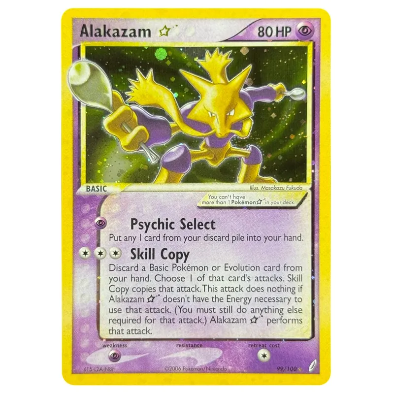 Κάρτες μεσολάβησης Ολογραφικά Emerald Cacturne Rayquaza Hidden Legends Kyogre Crystal Guardians Alakazam Star Flareon Metagross — image 11