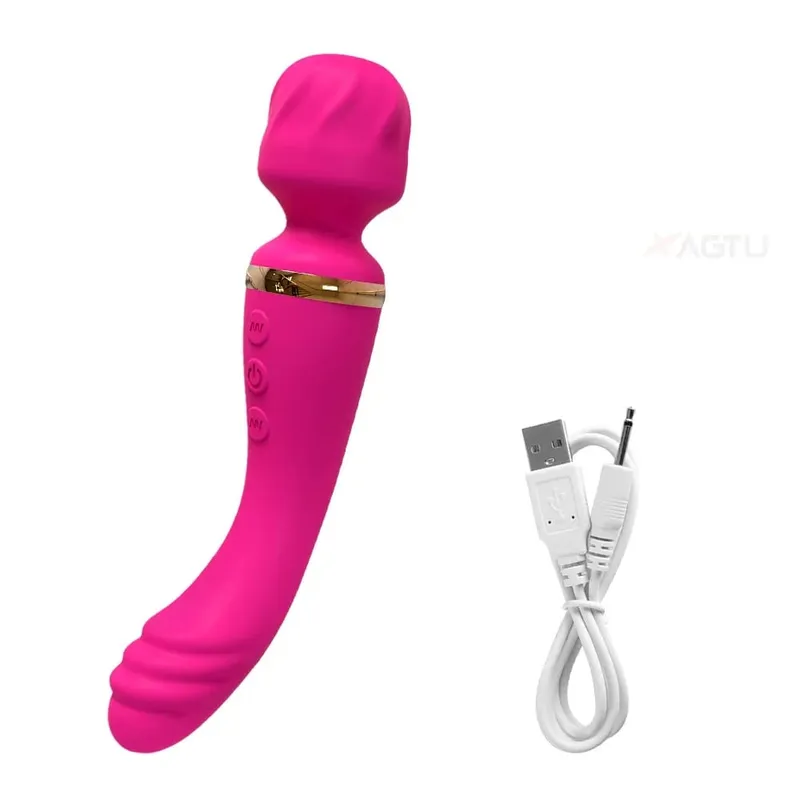 Ισχυρός δονητής AV για γυναίκες Θηλή G spot Clitoris Stimulator Magic-Wand Dildo Γυναικείο Αυνανισμός Παιχνίδια σεξ ενηλίκων Γρήγορος οργασμός