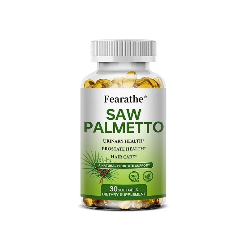 Saw Palmetto Prostate Health Supplement Promote Urary Tract Function 500mg ανά μερίδα - Vegan κάψουλες χωρίς ΓΤΟ