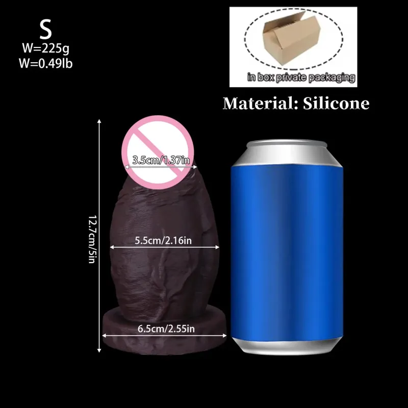 New Realistic Big Huge Thick Anal Dildo Butt Plug Giant Large Soft Silicone Anal Plug Expander Training Adult Sex Toys for Women