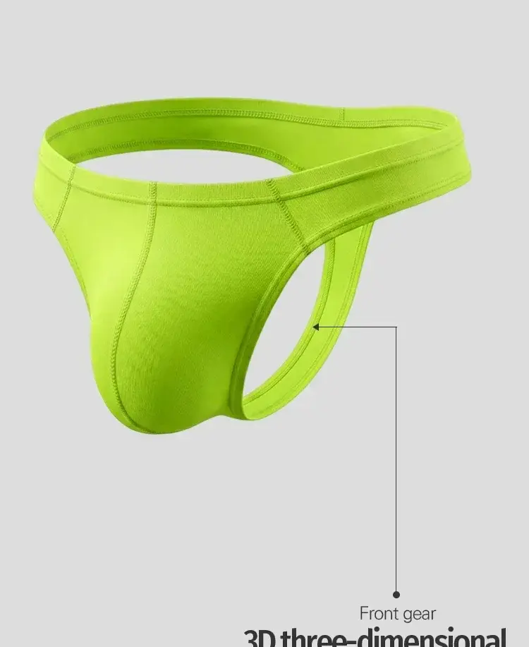 Summer New Men Underwear Cool Breathable Moisture Wicking Briefs Sports Supportive 3D Pouch Panties with High Elastic Waistband