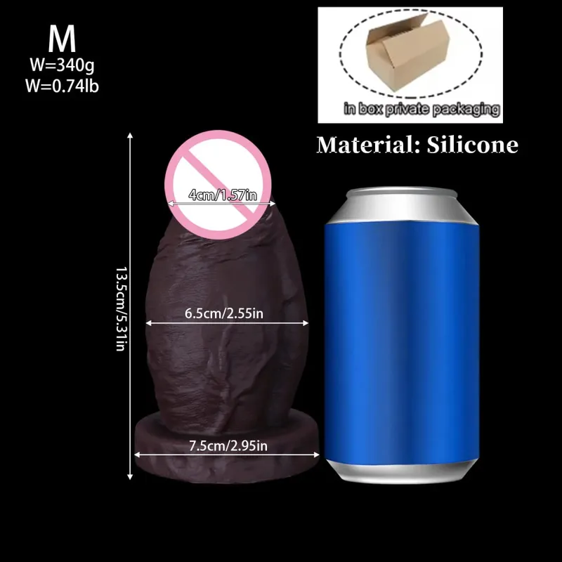 New Realistic Big Huge Thick Anal Dildo Butt Plug Giant Large Soft Silicone Anal Plug Expander Training Adult Sex Toys for Women