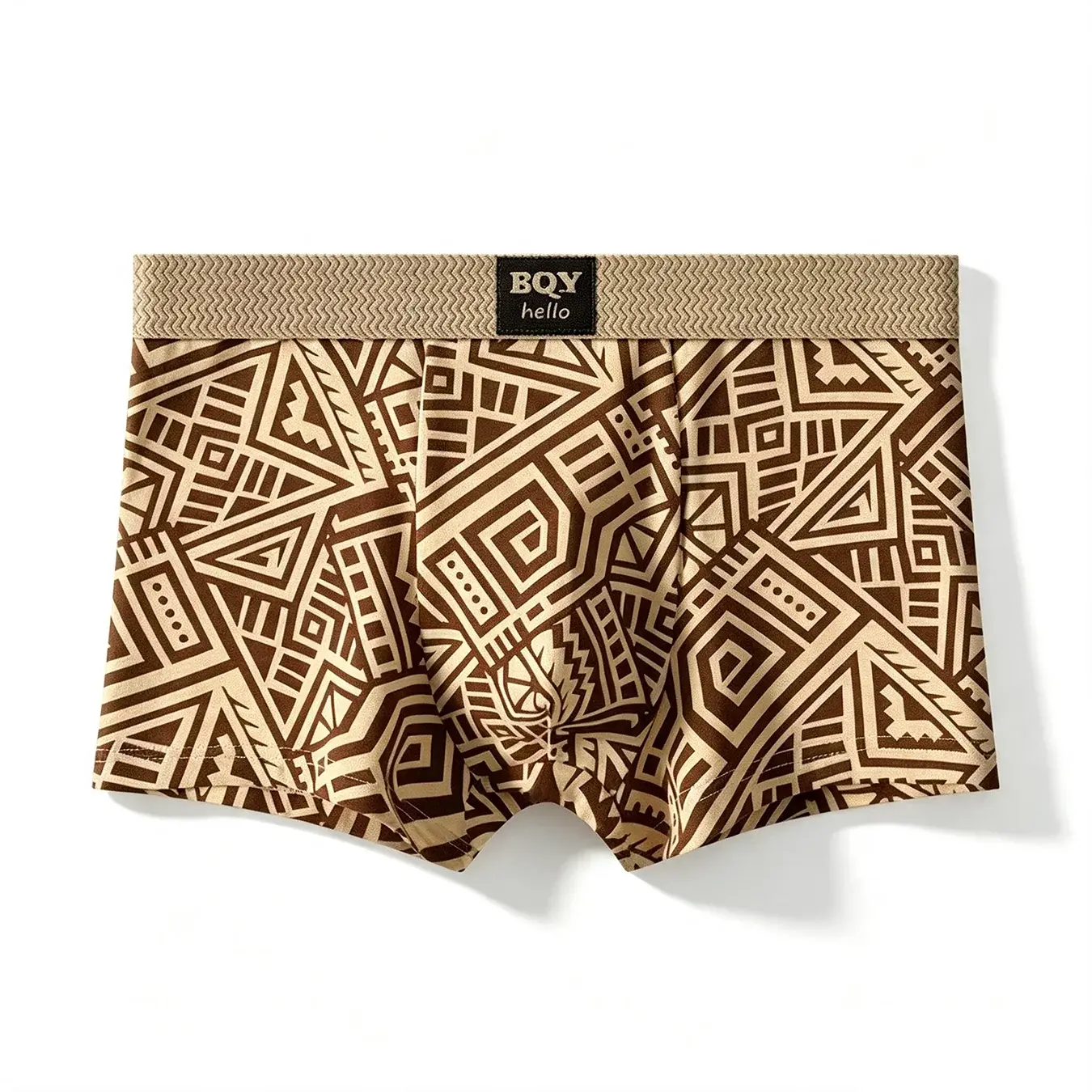 Erkek Nefes Rahat İç Giyim Amerikan Tarzı Kişiselleştirilmiş Boxer Şort Baskılı Trendy Etnik Retro Kare Külot