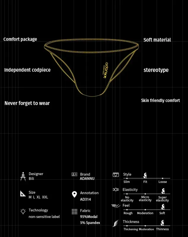 Men Modal Low‑Rise Briefs Sexy Solid Color Simple Triangle Underwear Sports Breathable Comfortable Male Panties