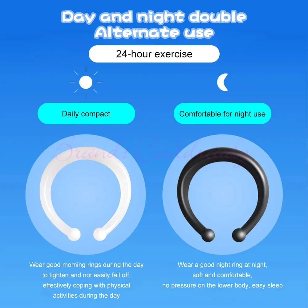 2PCS Foreskin Corrector for Men Penis Stretcher Delay Ejaculation Sex Toys Resistance Ring Daily/Night Use Cockring Male — image 4