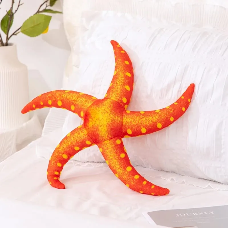 35/40 εκατοστά Starfish Star βελούδινο μαξιλάρι γεμιστό χαμόγελο Happy Sky μαξιλάρι πολύχρωμο μαξιλάρι ντεκόρ για καρέκλα καναπέ πίσω υποστήριξη δώρο
