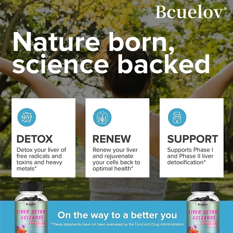 Liver Purification Detoxification and Repair Capsules - Improve Indigestion and Promote The Production of Digestive Enzymes