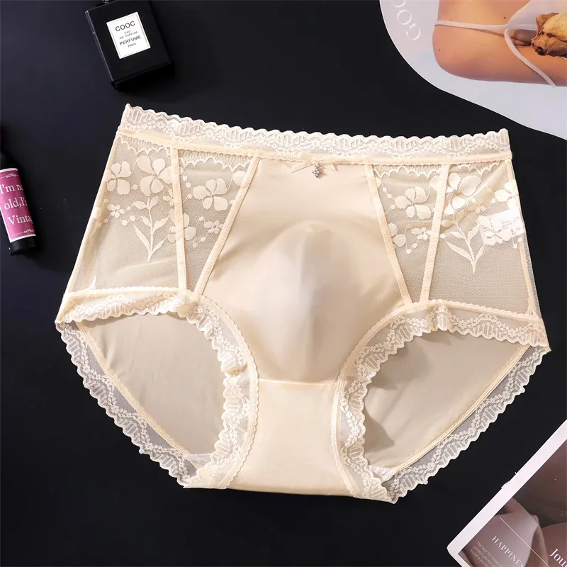 Adults 18 plus men's underwear Thin mesh calzoncillos hombre lace sexy lingeries for man seamless bare feel cuecas masculina — image 10