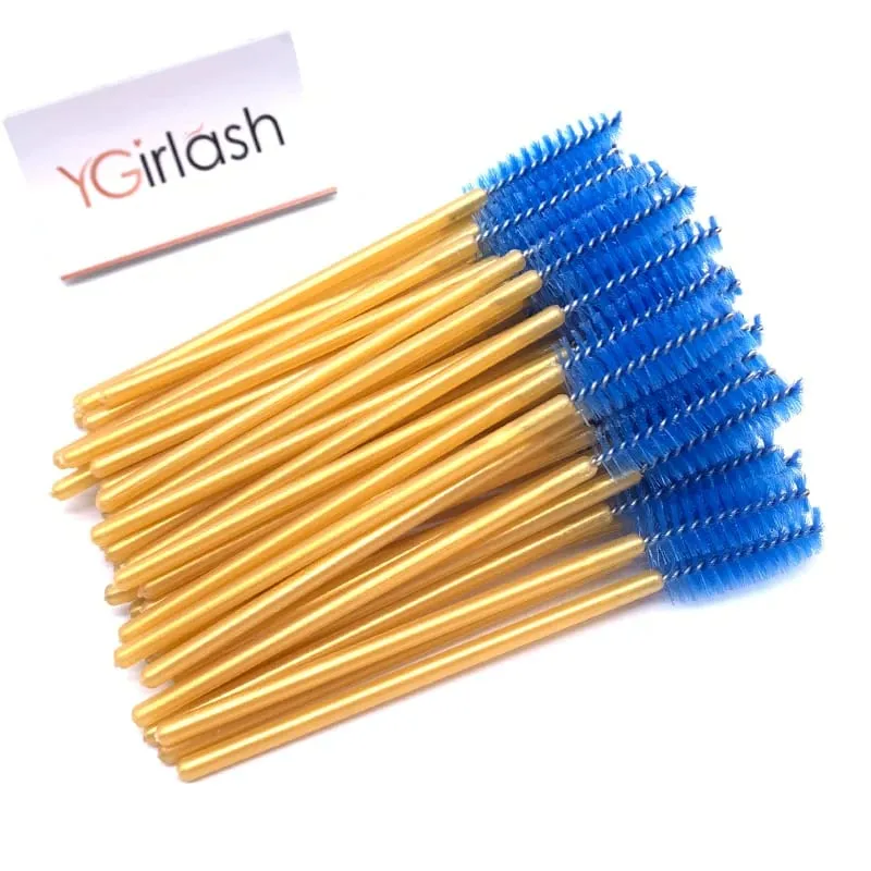 YGirlash 50Pcs Lash Swans Crystal Eyelash Applicator Μίας χρήσης Διαμαντένια λαβή Nylon Mascara Wands Brush Cosmetic Tools — image 31
