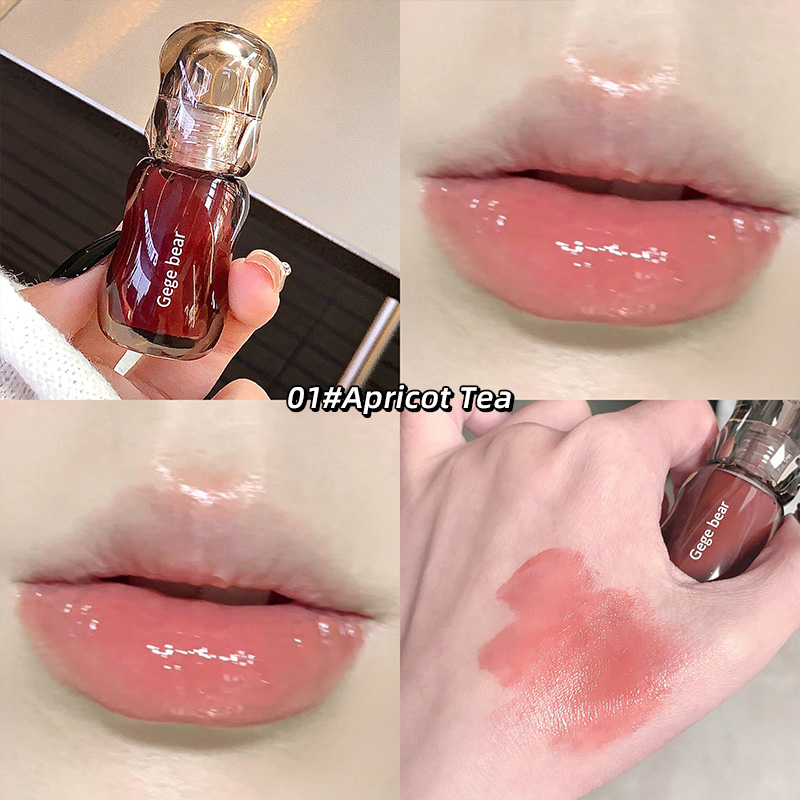 Gege Bear Crystal Gloss Lip Tint — Autumn/Winter Hydrating Formula Mirror-Gloss Finish Youthful Plumping Effect — image 8