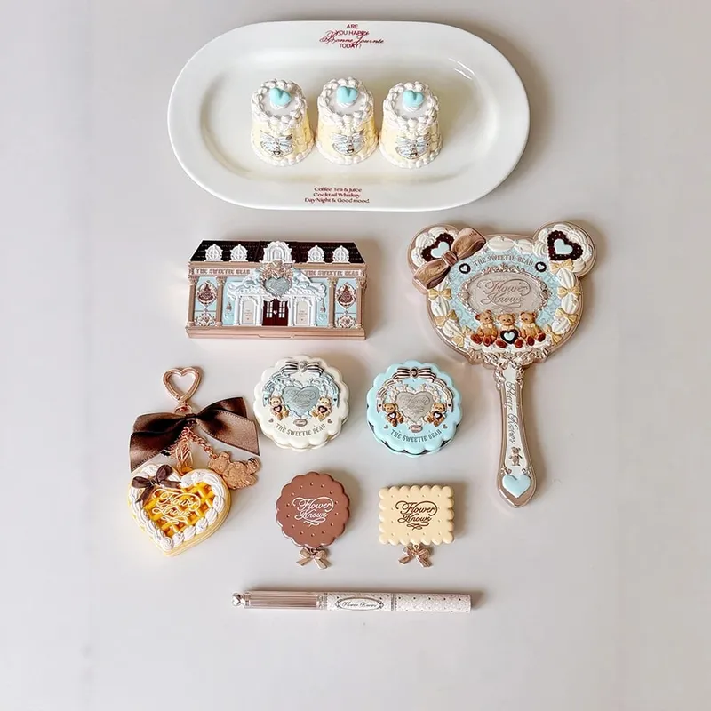 New Arrive Flower Knows The Sweetie Bear Collection Mini Setting Powder Cookie άρωμα και Dual Ended Brow Gel and Pencil — image 4