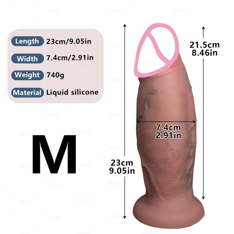 Enorme consolador realista fantasía pene largo Miembro grande ventosa consoladores para mujeres consolador Anal gigante juguetes sexuales para Mujeres Hombres Gay