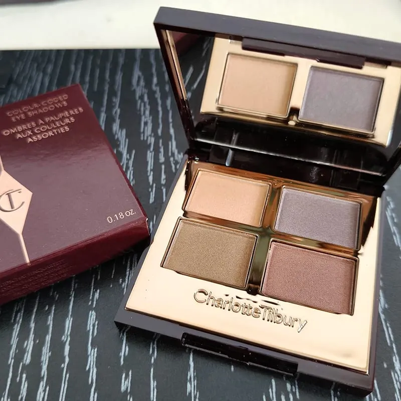 Μακιγιάζ μάρκας Charlotte Tilbury 4 χρωμάτων Δίσκος σκιάς ματιών 5,2 g Μαξιλάρι Talk Nature Easy To Color Foundation Καλλυντικά για σκιές ματιών