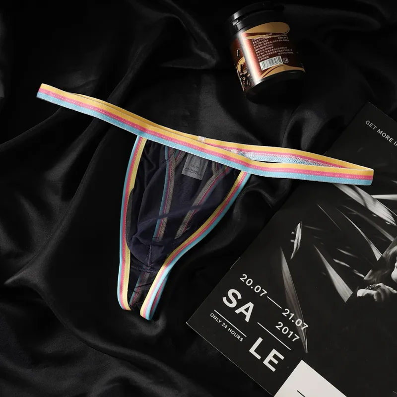 Men's Ultra-thin Mesh Briefs Underpants Man Sexy Underwear Breathable Ropa Interior Hombre Slips Quick Dry Bikinis Sissy Panties