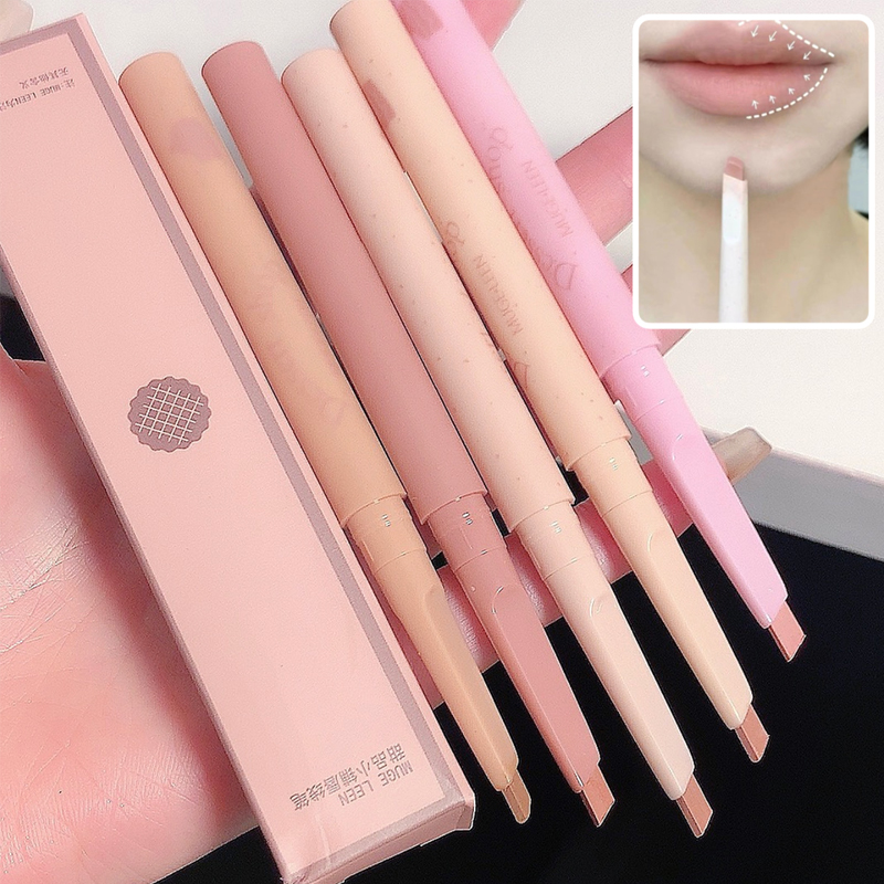 Dessert Lip Liner Automatic rotating waterproof lasting no color outline lip lipstick pen — image 2