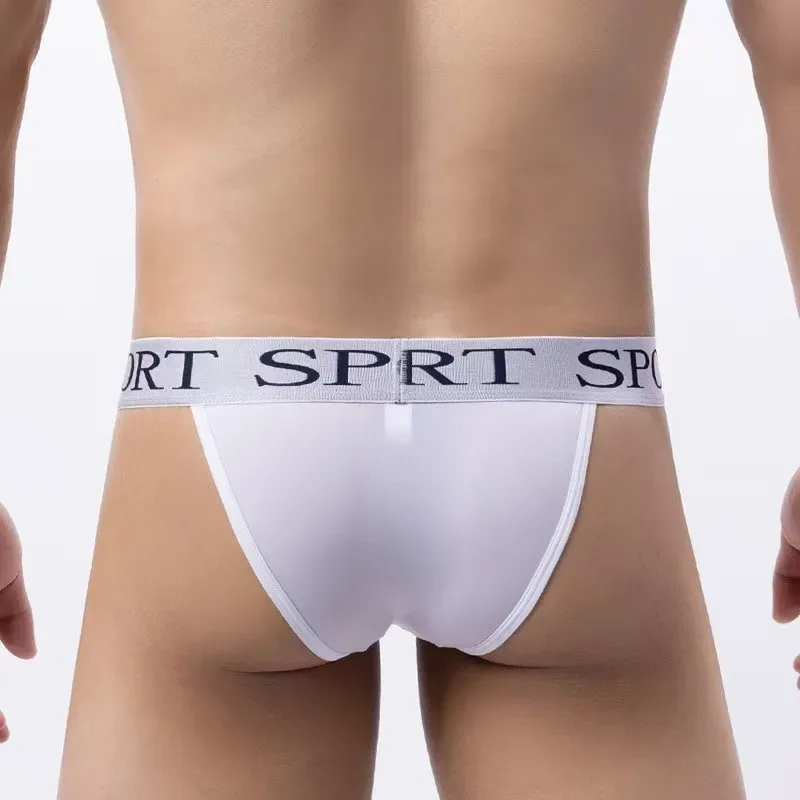 Men's ice briefs briefs Men's sensible pouch sports wicking sweat breathable mid-waist shorts 3256812605104336