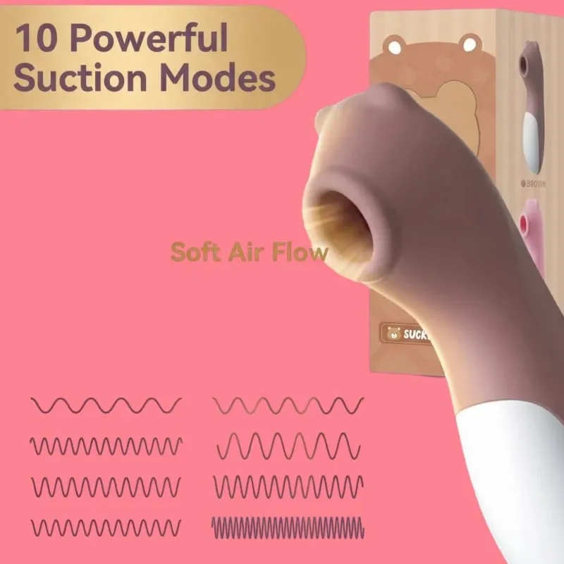 Portable Clitoral Sucking Vibrator Vacuum Stimulator Massager 10 Speeds Rechargeable Waterproof Sex Toy for Women — image 5
