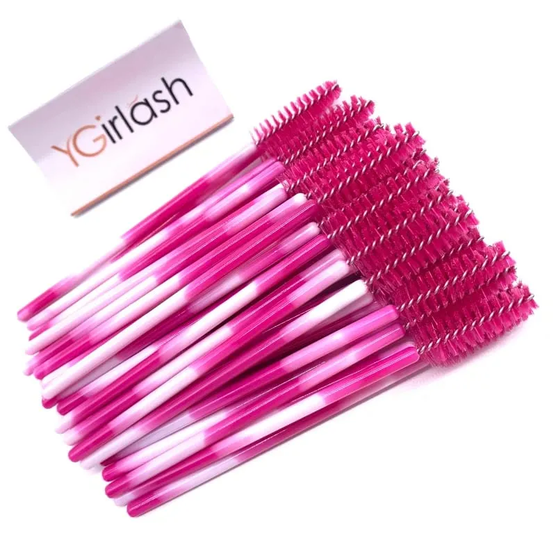 YGirlash 50Pcs Lash Swans Crystal Eyelash Applicator Μίας χρήσης Διαμαντένια λαβή Nylon Mascara Wands Brush Cosmetic Tools — image 11