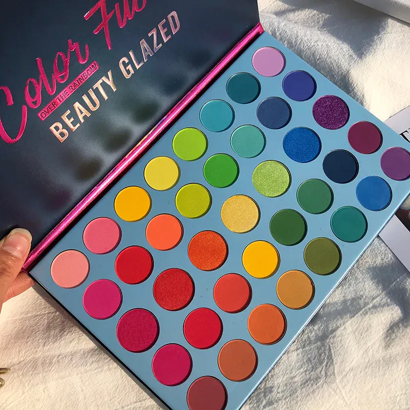 39 Color Rainbow Eyeshadow Palette Long lasting Neon Glitter Eye Shadow Pallete Eye Makeup Cosmetics